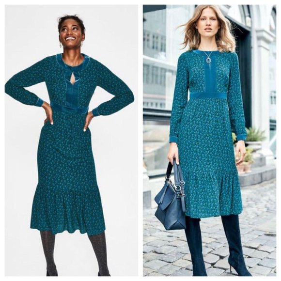 Boden Dresses & Skirts - Boden Annabelle Midi Dress Green Vine 14
